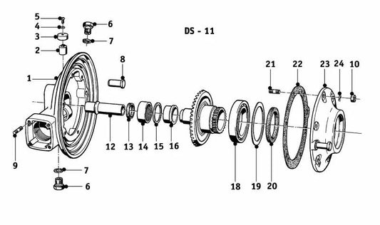Juego de juntas para diferencial trasero OEM 33000008420 para BMW E30, E36, E46, E28, E34, E39, E60, E90, F30, F10, F20, G20, G30. Original BMW.