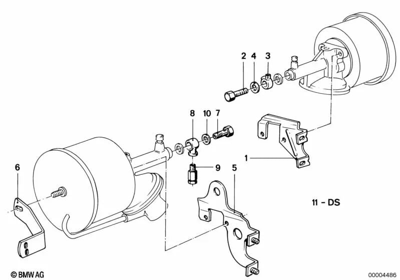 Válvula de presión de inicio OEM 34314650330 para BMW 1502-2002tii, 3' E21, 1500-2000CS, 5' E12. Original BMW.