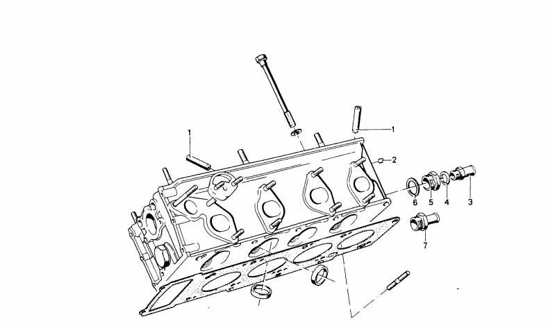 Adattatore BMW E21, E12 (OEM 11121250746). BMW originale
