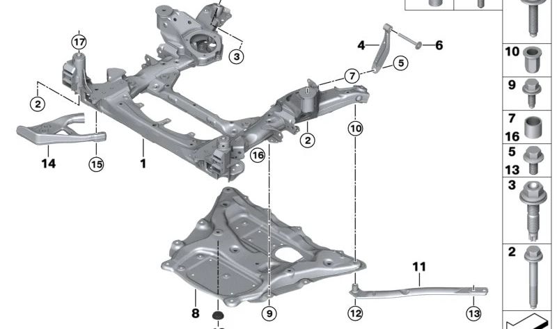 Inserto de rosca Heli-Coil OEM 07129907889 para BMW G30, G30N, G31, G31N, G32, G32N, G11, G11N, G12, G12N, G14, G15, G16, G05, G05N, G18, G18N, G06, G06N, G07, G07N, G09. Original BMW.
