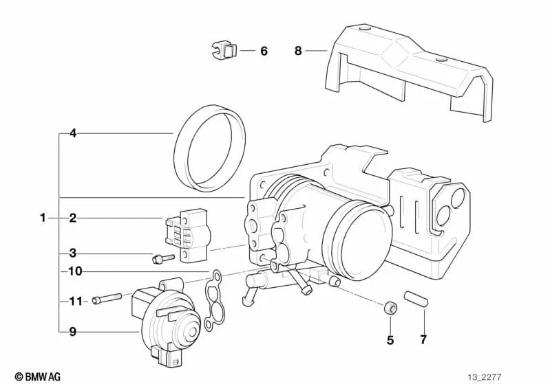 Junta sin amianto para BMW E36, E46, E34 (OEM 13711247894). Original BMW.