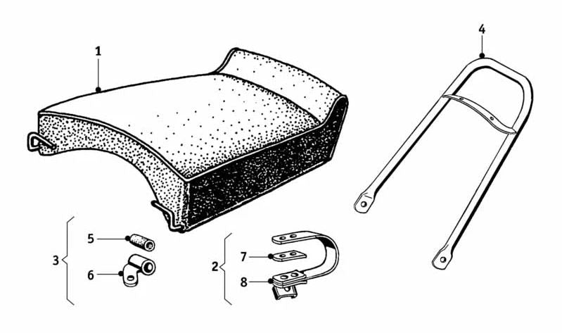 Reinforcement bar Sportbügel OEM 46615096260 for BMW R1200gs and R1250gs. Original BMW Motorrad.