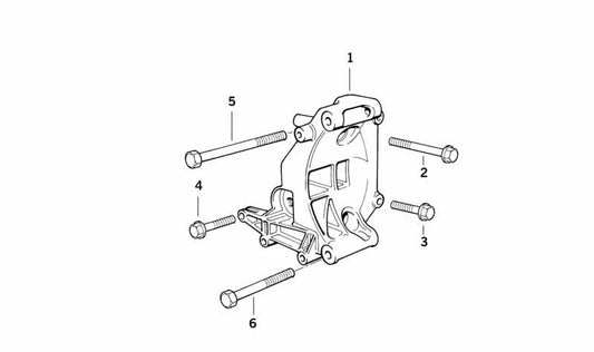 Soporte de motor OEM 12311247646 para BMW E36, E46, Z3. Original BMW.