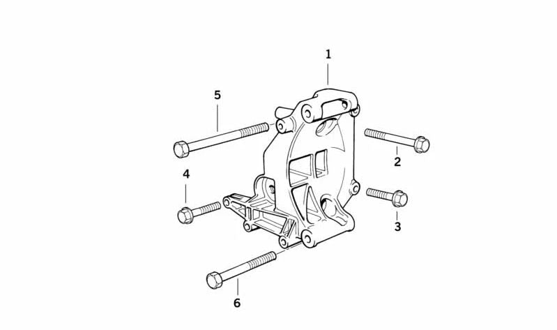Support moteur OEM 12311247646 pour BMW E36, E46, Z3. Véritable BMW.