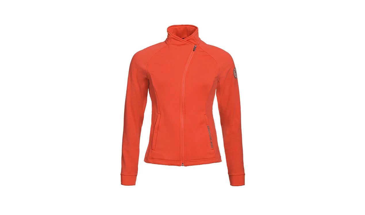 Chaqueta polar GS mujer talla 2XL naranja OEM 76235B3E568 para BMW Motorrad. Original BMW Motorrad.