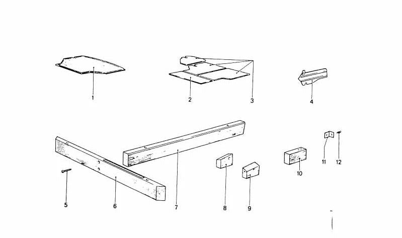 Papel de folio para BMW (OEM 51951811281). Original BMW