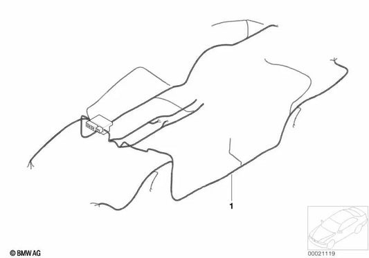 Mazo de cables principal OEM 61126918021 para BMW Z8 E52. Original BMW.