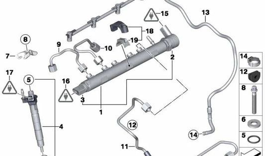 OEM -Drucksensor 13537798079 für BMW E81, E87, E87N, E92. Original BMW.