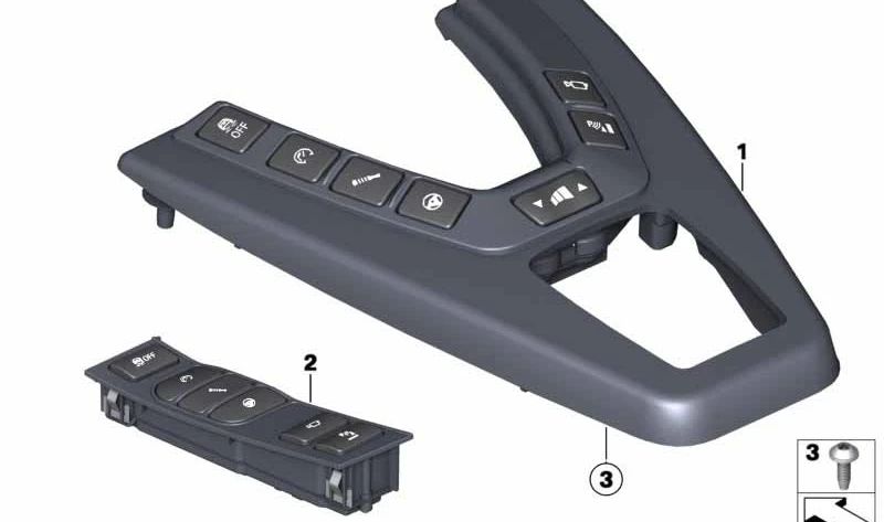 Módulo de control consola central OEM 61317846619 para BMW F06, F12, F13. Original BMW.