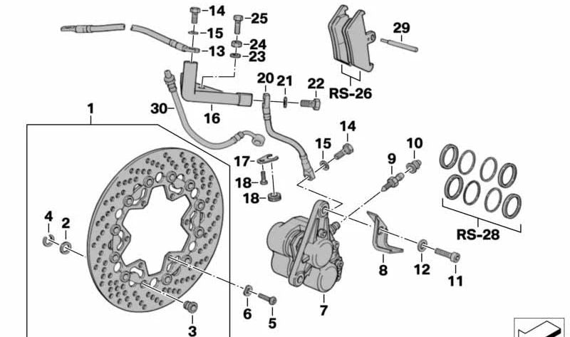 Manguito de goma OEM 34321237259 para BMW E23, E24, E28, E30, E31, E32, E34, Z1. Original BMW.