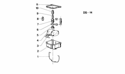 Inyector de combustible OEM 13111257810 para BMW R50. Original BMW.