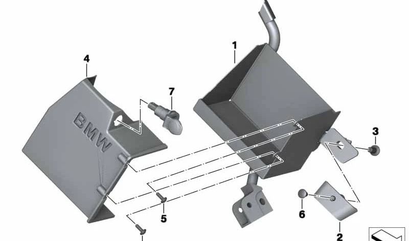 Soporte de batería suplementaria OEM 61218527963 para BMW Motorrad F800GT, F800S, F800ST. Original BMW Motorrad.