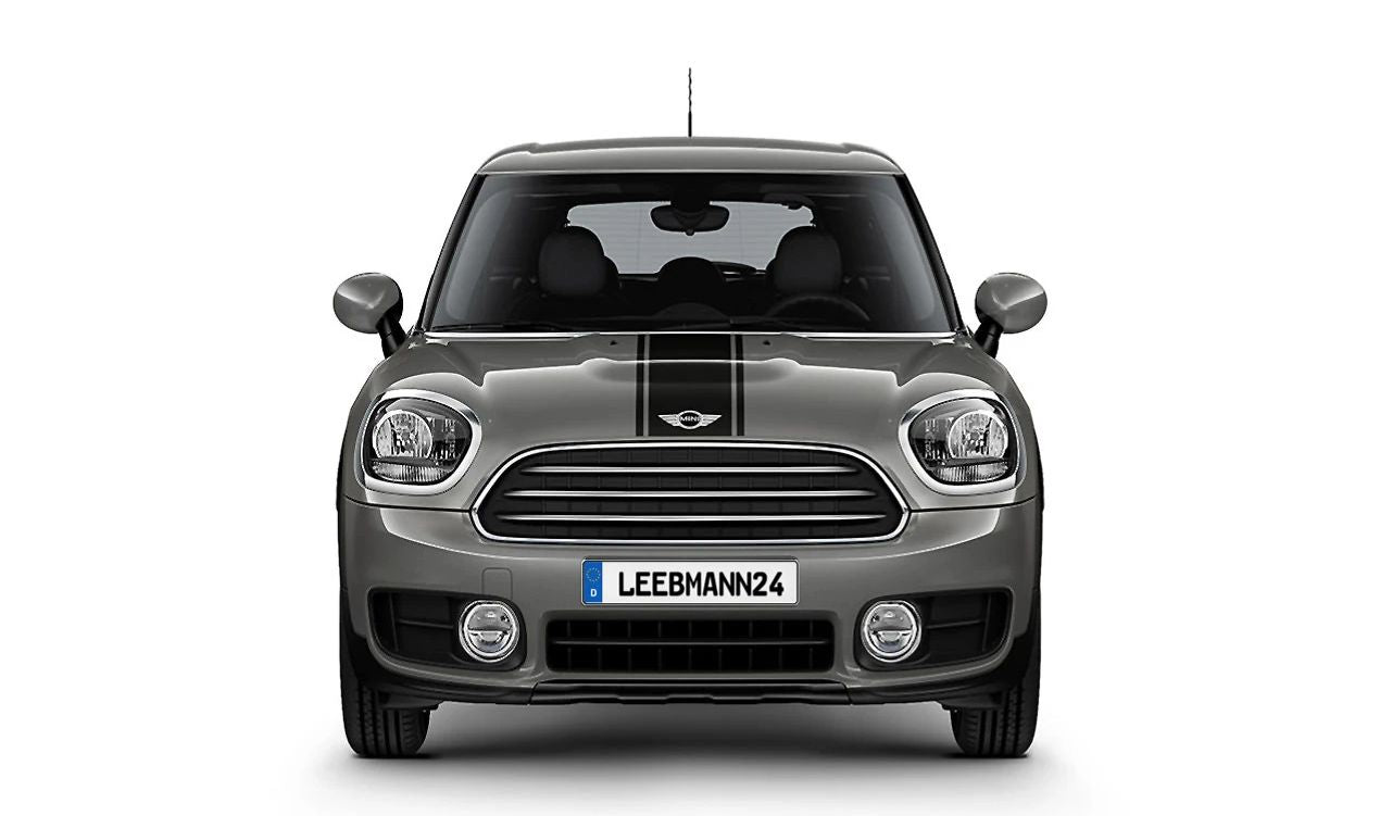 Juego de franjas deportivas negras delanteras y traseras OEM 51142464291 para MINI Countryman F60 (11/2015-07/2020), F60 LCI (05/2019-02/2024). Original MINI.