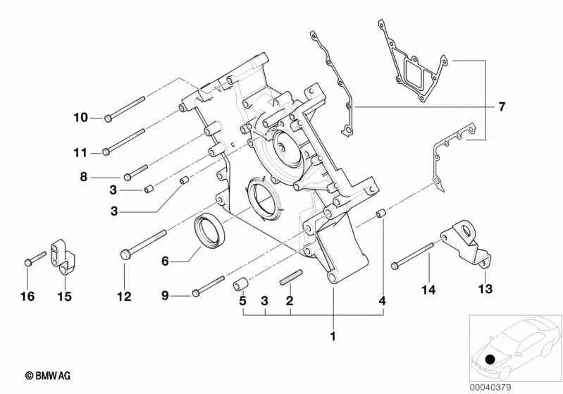 BMW E39 -Hebel (OEM 11141407747). Original BMW.