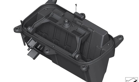 Compartimento de carga com tomada OEM 61348828815 para BMW Motorrad K1600 GT, K1600 GTL, K1600 Bagger. Originais BMW Motorrad.