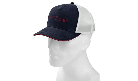 Gorra GS azul/blanco OEM 76615B3E521 talla única para BMW. Original BMW Motorrad.