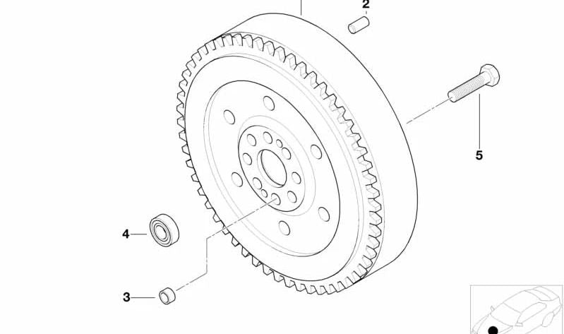 Oema Bimasa Flyer 21211223712 per BMW E46, E39, E36, Z3. BMW originale.