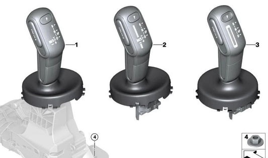 Interruptor de selección de marchas LHD BASIC OEM 61316991605 para MINI F56, F55, F54, F57, F60... y más. Original MINI.