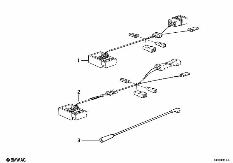 Adaptador de conducto para sistema estéreo HiFi OEM 65129410558 para BMW E30, E36, E34, E32, E31. Original BMW.