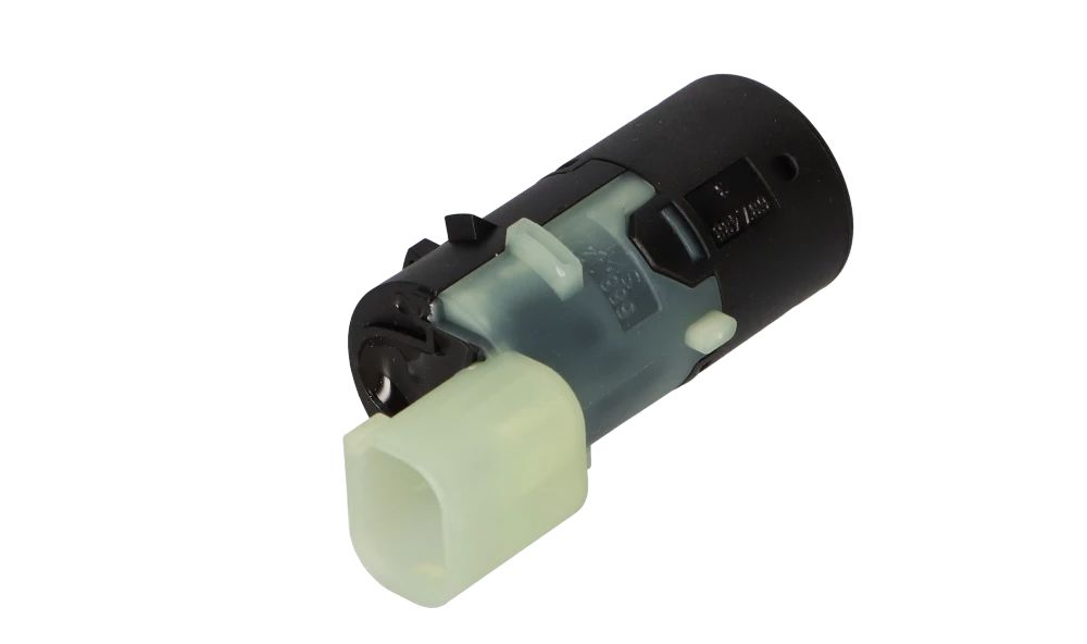 Schwarzer Parksensor OEM 66206989067 für BMW E46 {316ci, 316i} Alle kompatiblen Modelle. Original BMW.