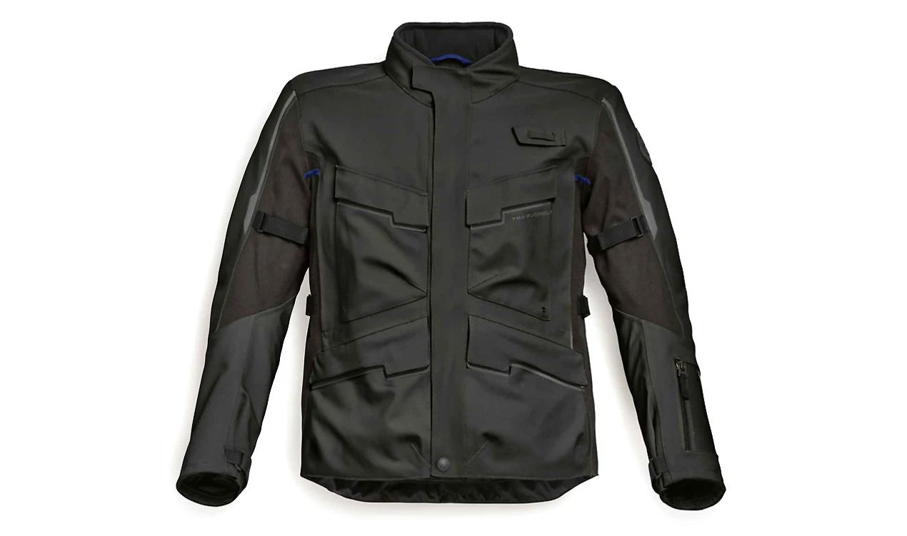 Chaqueta impermeable PaceGuard Adventure OEM 76117922857 para BMW Motorrad {R1200GS, R1250GS, F850GS, F750GS, G310GS, S1000XR, R nineT, etc.}. Con protecciones y ventilación. Original BMW Motorrad.