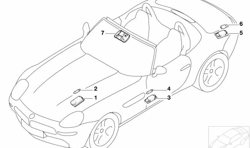 Bombilla halógena 10W OEM 63318371610 para BMW E39, E52, E53. Luz de recambio original para pilotos y faros. Compatible con varios modelos. Original BMW.