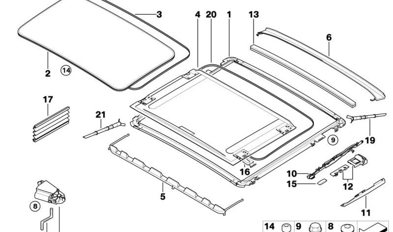 Tope de puerta OEM 54137157379 para BMW E81, E82, E87, E90, E92. Original BMW.