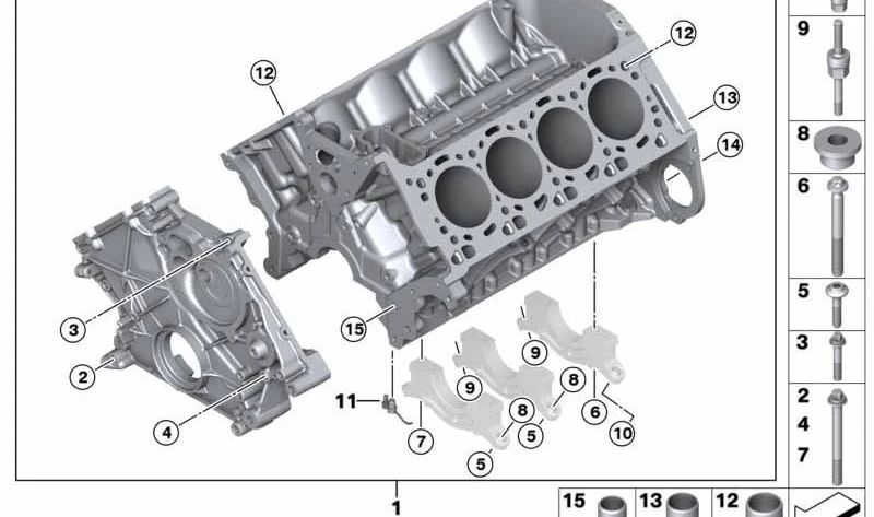 Tobera de aceite OEM 11427847109 para BMW F07, F10, F11, F06, F12, F13, F01, F02, F04, E70, F15, F85, E71, E72, F16, F86. Original BMW.