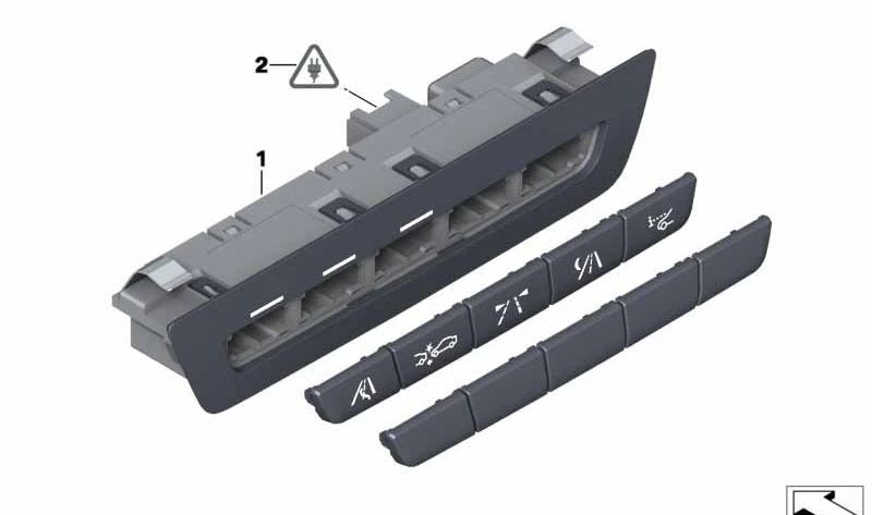 Módulo de control de asistencias a la conducción OEM 61319279306 para BMW F07, F10, F11, F06, F12, F13, F01, F02, F04. Original BMW.