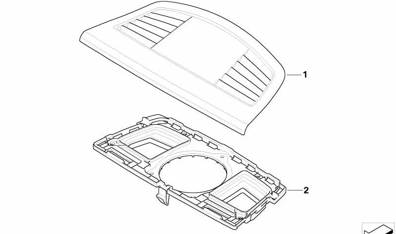 Embellecedor OEM 64227130752 para BMW E90, E91, E92, E93. Original BMW.