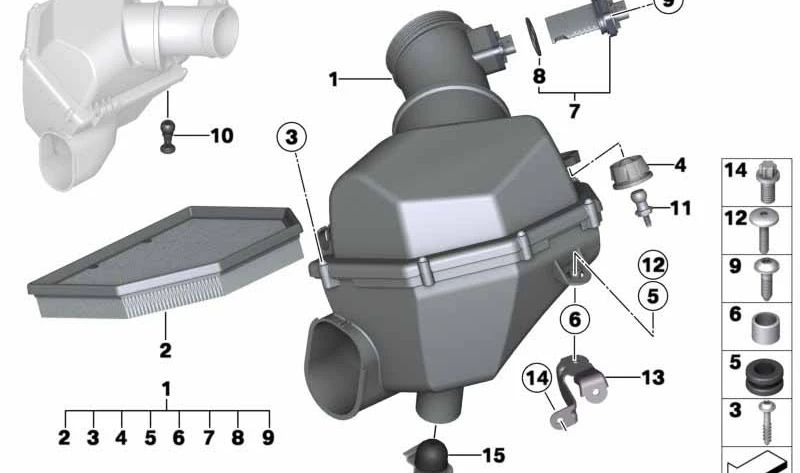 Perno de bola OEM 13717843280 para BMW F10, F06, F12, F13 (modelos M5 y M6 con motor S63T). Pieza original BMW.