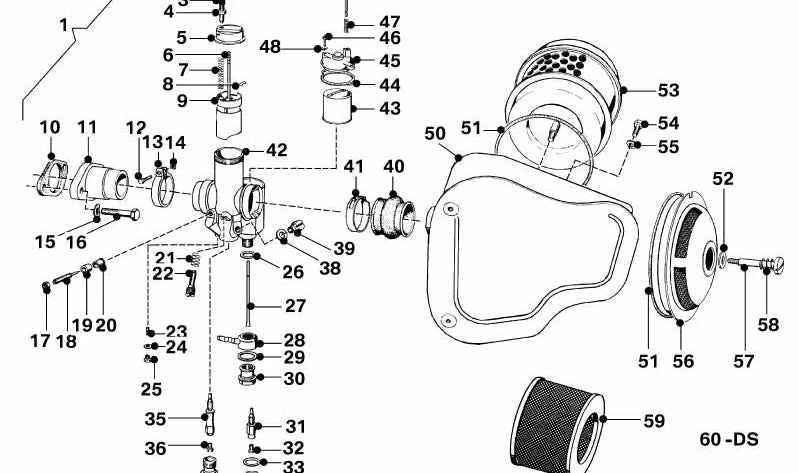 Manguito de goma OEM 13720042161 para BMW Motorrad R26 y R27. Compatible con modelos R260 y R270. Original BMW.