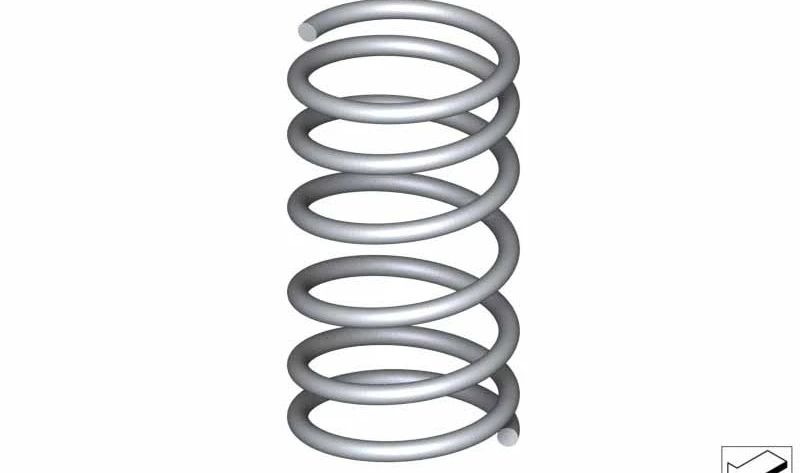 Resorte de suspensión delantero OEM 31338093949 para BMW F95, F96. Original BMW.