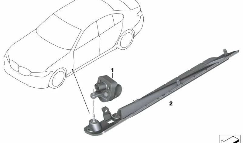 Módulo de luz izquierdo OEM 63177946655 para BMW G20, G21, G28. Original BMW.