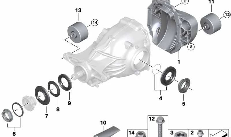 Vibration damper OEM 33107631467 for BMW F10, F11, F07, F01, F02, G30, G31. Original BMW.