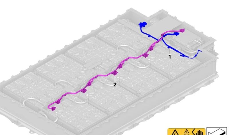Cablaggio di comunicazione per BMW I01, I01N (OEM 61278629056). BMW originale