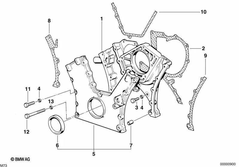Board sans amiante pour la série BMW 7 E32, E38, série 8 E31 (OEM 11141725756). BMW d'origine.