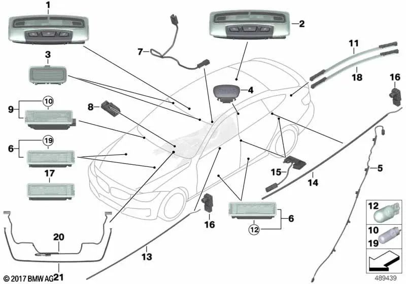 Das LED -Modul unterstützt Waffen für BMW F30, F31, F34, F35, F80 Serie 4 F32, F33, F36, F82, F83 (OEM 63319240235). Original BMW