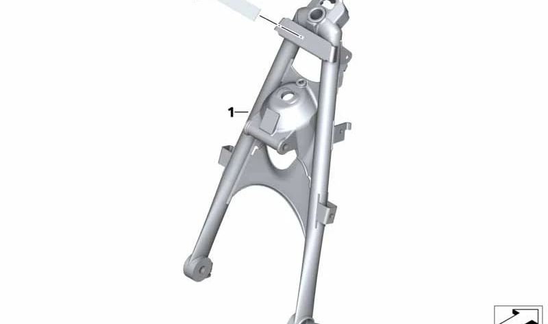 Lámina protectora número de bastidor OEM 46517671875 para motos BMW R1200GS, R1200RT, R1200R, R1200ST. Original BMW Motorrad.