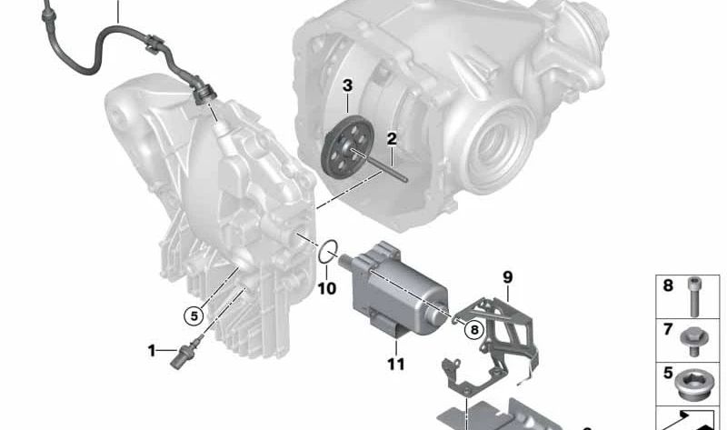 Tubo de ventilación OEM 33107935212 para BMW G01, G02, G05, G18. Compatible con modelos X3 M40d. Original BMW.
