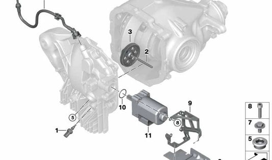 Tube de ventilation OEM 33107935212 pour BMW G01, G02, G05, G18. Compatible avec les modèles x3 M40D. BMW d'origine.