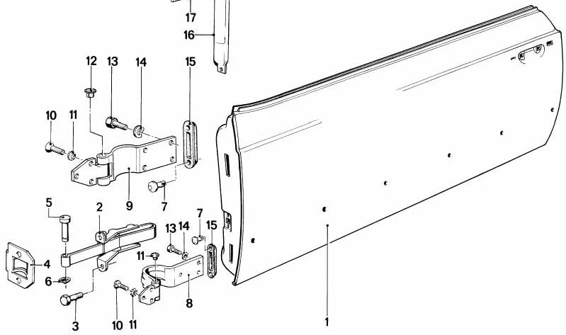 Clip para BMW Serie 6 E24 (OEM 51211839338). Original BMW.