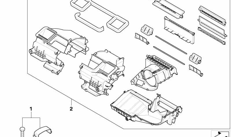 Spielschrauben und Fixierungen OEM 64116927618 für BMW Z4 E85, E86 (Modelle 2.0i, 2.2i, 2.5i). Kompatibel mit manuellen und automatischen Versionen. Original BMW.