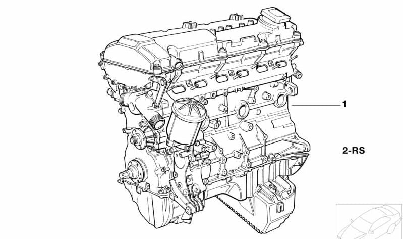 OEM 11009059271 Kit de fixação do motor para BMW E36 e E34. BMW original.