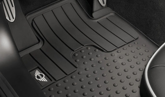 Alfombrillas todo tiempo delanteras OEM 51472243918 para MINI Countryman R60, Paceman R61. Original MINI.