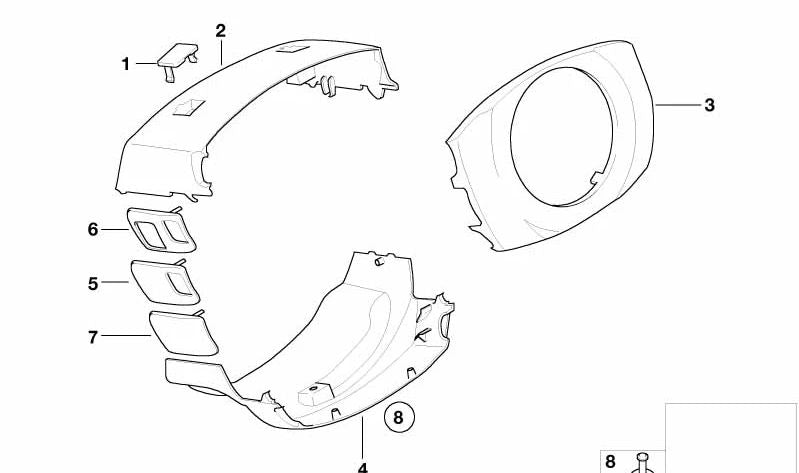Die Erstellung von OEM 61316911568 für BMW E65, E66. Original BMW.