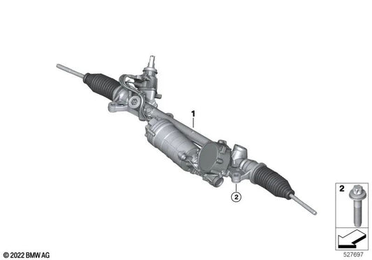 Tornillo torx con collarín M12X1,5X62 OEM 07146888980 para BMW G20, G21, G22, G23, G26, G42, i3L, i4... y más. Original BMW.