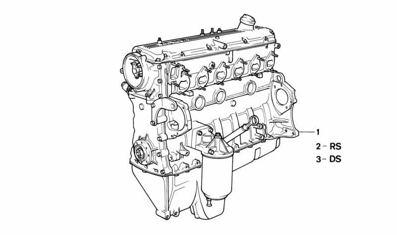 Pièces d'assemblage du moteur réglées pour BMW E34, E24, E32 (OEM 11009059197). BMW d'origine