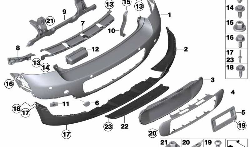 Suporte de placa traseira OEM 51129803166 para MINI Countryman R60, Cooper, Cooper ALL4, Cooper D. MINI original.