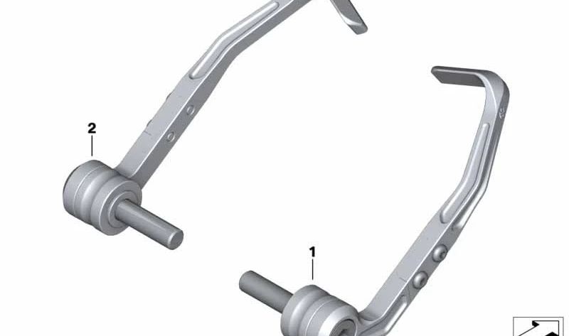 Protetor de alavanca de freio OEM 77228537508 para motocicletas BMW S1000RR. Originais BMW Motorrad.